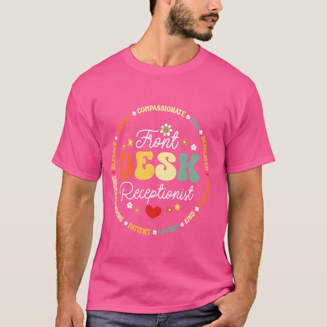 Front Desk Receptionist Appreciation Admin Squad T-Shirt (Front)