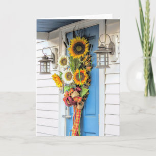 Front Door Fall Arrangement Card