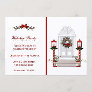 Front Door Holiday Invitation