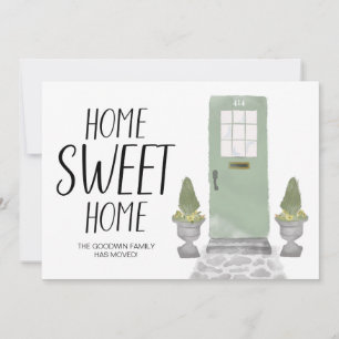 Front Door Home Sweet Home We've Moved  Announcement