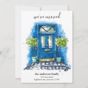 Front Door New Home, Our New Address Moving Announcement