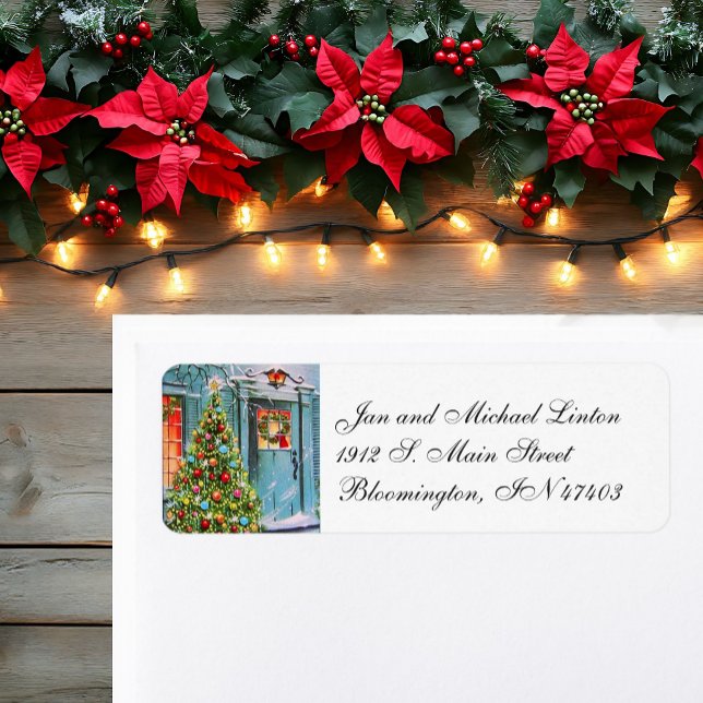 Front Door Wreath Personalise Return Address (Creator Uploaded)