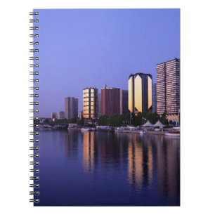 Front du Seine and Eiffel Tower, Paris, France Notebook
