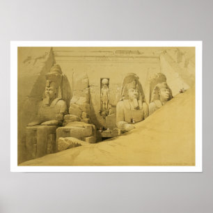 Front Elevation of the Great Temple of Aboo Simbel Poster