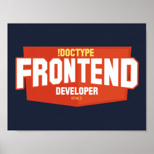 Front end developer poster