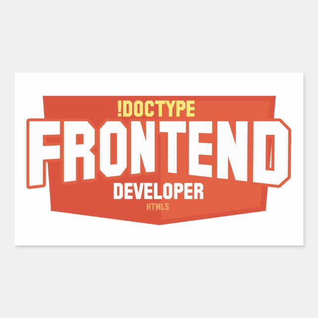 front end developer stickers (Front)