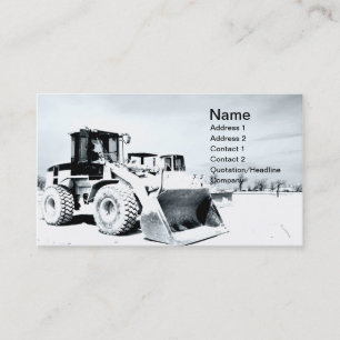 front end loader business card