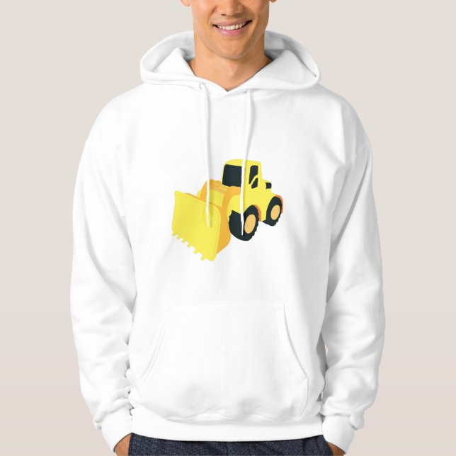 Front End Loader Construction Truck Hoodie (Front)