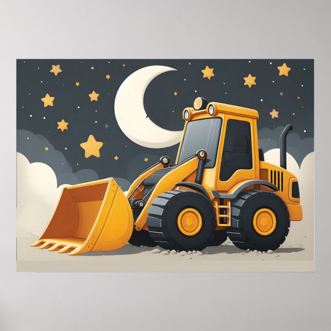 Front End Loader Construction Truck Poster (Front)