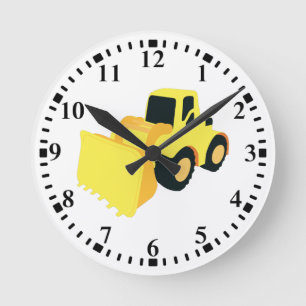 Front End Loader Construction Truck  Round Clock