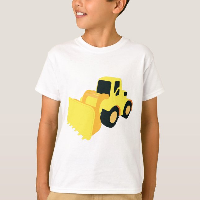 Front End Loader Construction Truck T-Shirt (Front)