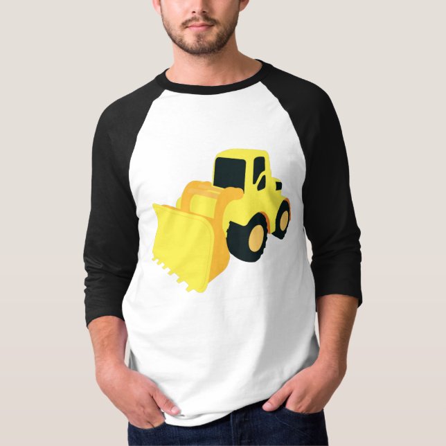 Front End Loader Construction Truck T-Shirt (Front)