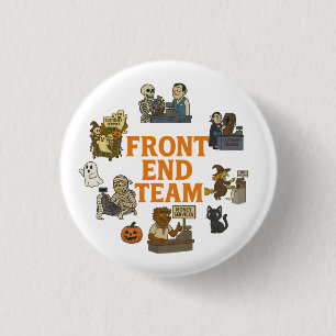 Front End Team Halloween 3 Cm Round Badge