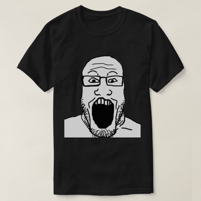 front facing soyjak   T-Shirt (Design Front)