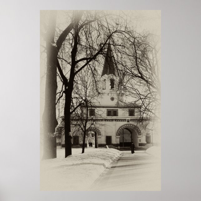 Front Gate of Moscow estate museum-reserve Kolomen Poster (Front)