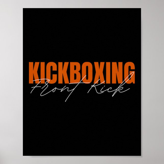 Front Kick Kickboxing  Poster (Front)