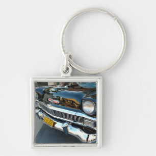 Front of a Classic 1956 Chevy Bel Air Hot Rod Key Ring