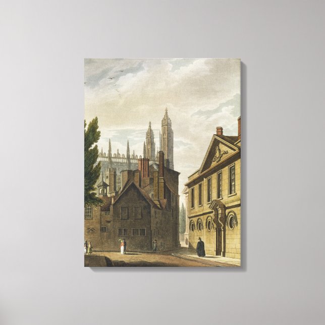 Front of Trinity Hall, Cambridge, from 'The Histor Canvas Print (Front)