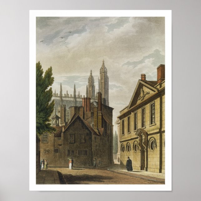 Front of Trinity Hall, Cambridge, from 'The Histor Poster (Front)