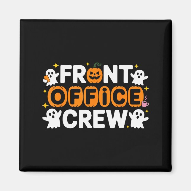 Front Office Crew Pumpkin Office Staff Soky Hallow Magnet (Front)