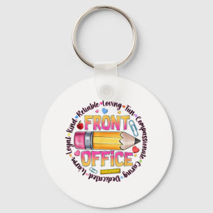 Front Office Squad Back To School Happy First Day Key Ring