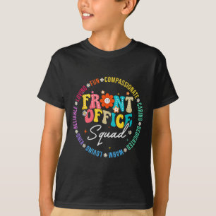 Front Office Squad Back To School Happy First Day T-Shirt