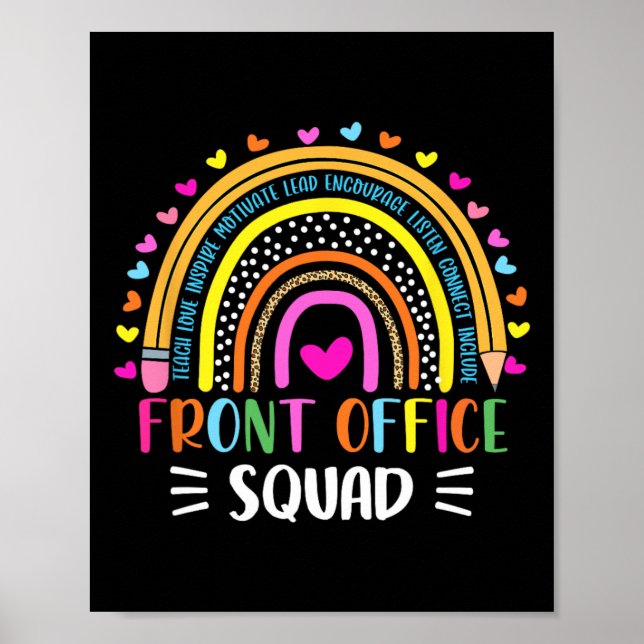 Front Office Squad School Secretary Admin Apprecia Poster (Front)