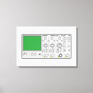 Front Panel Generic Oscilloscope Voltage Tester Canvas Print