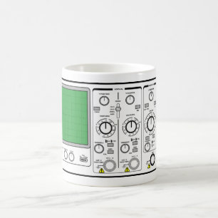 Front Panel Generic Oscilloscope Voltage Tester  Coffee Mug