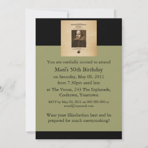 Front Piece to Shakespeare's First Folio Invitation