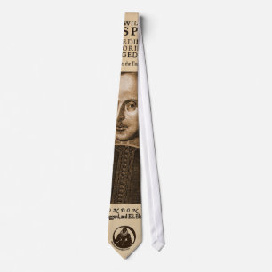 Front Piece to Shakespeare's First Folio Tie
