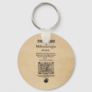 Front Piece to the A Midsummer Nights Dream Quarto Key Ring