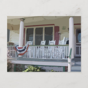 Front Porch in Ocean Grove NJ Postcard