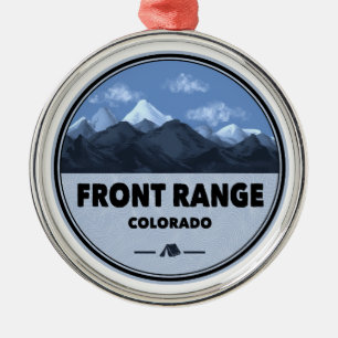 Front Range Mountains Colorado Camping Metal Tree Decoration