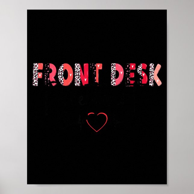 Front Receptionist Desk Valentines Day Hostal Nurs Poster (Front)