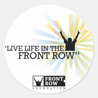 Front Row Foundation: Sunburst Classic Round Sticker