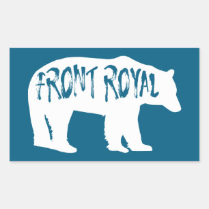 Front Royal Virginia Bear Rectangular Sticker