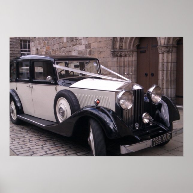 Front View of 1936 Rolls Royce 20/25 Poster (Front)