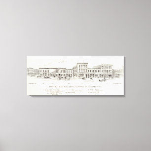 Front West side California and Sacramento Canvas Print