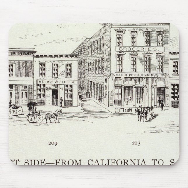 Front West side California and Sacramento Mouse Mat (Front)