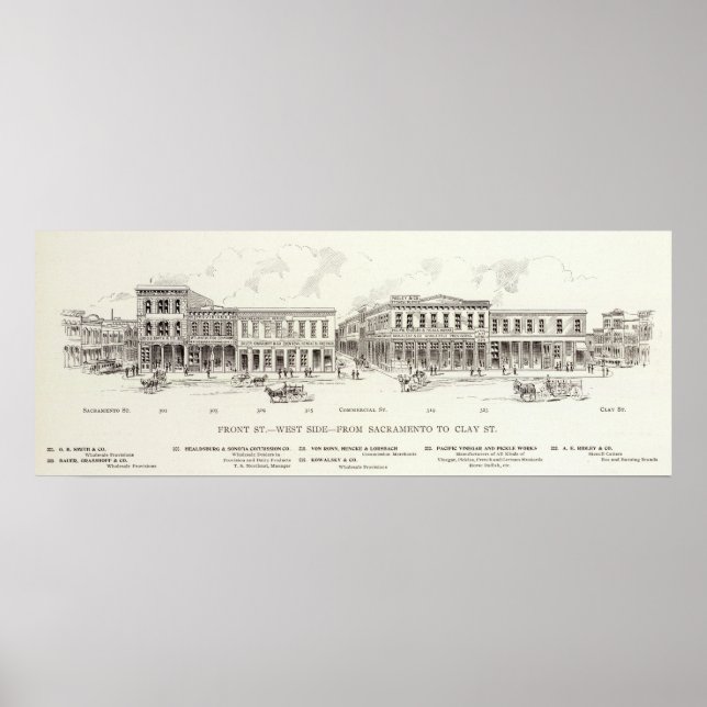 Front West side Sacramento and Clay Poster (Front)