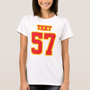 Front WHITE RED GOLD Womens Hanes Nano Cotton Tee