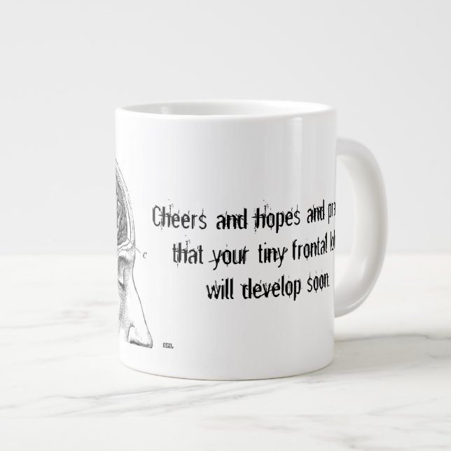 Frontal Lobe Haiku Mug (Front Right)