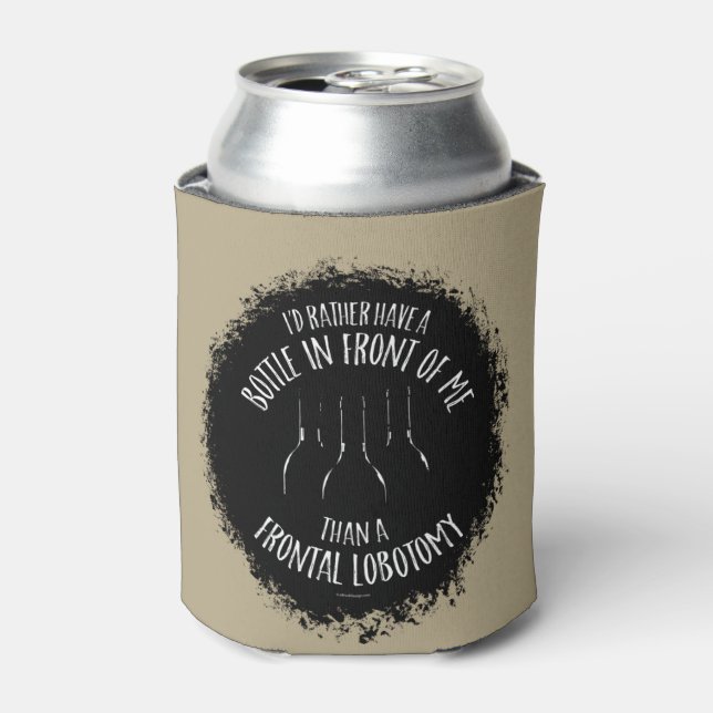 Frontal Lobotomy Can Cooler (Can Front)