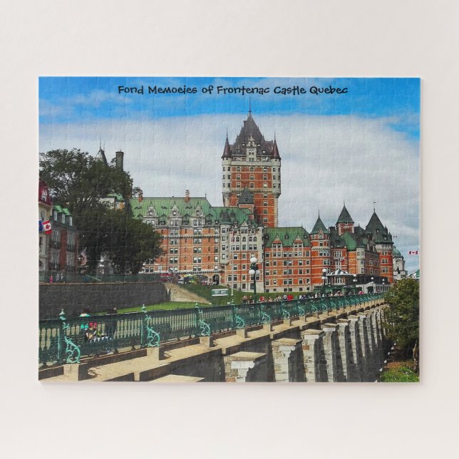 Frontenac Castle Quebec. Jigsaw Puzzle (Horizontal)