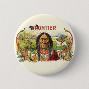 Frontier Cigar Advertising 6 Cm Round Badge