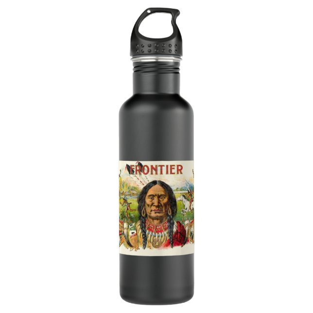 Frontier Cigar Advertising 710 Ml Water Bottle (Front)