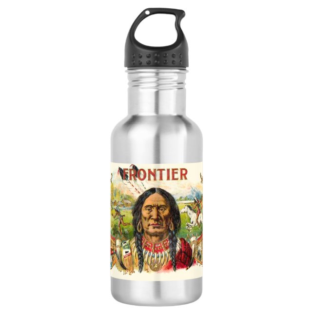 Frontier Cigar Advertising 710 Ml Water Bottle (Front)