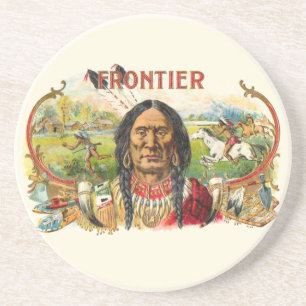 Frontier Cigar Advertising Coaster