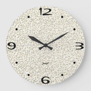 Frontier Tan Dapple Modern Bathroom Wall Timepiece Large Clock